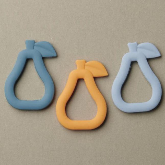 Textured Silicone Pear Teethers (3 pck)