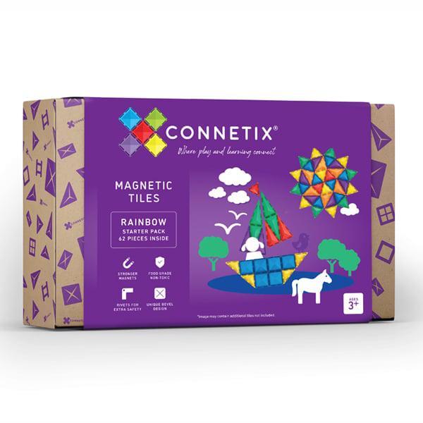 62 Piece Starter Pack - Connetix Magnetic Tiles