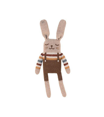 Knitted Bunny - Rainbow Stripe