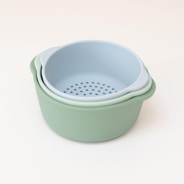Nesting Bowl Set - Green/Blue