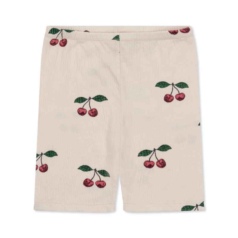 Organic Chleo Jersey Short Leggings - Cherries