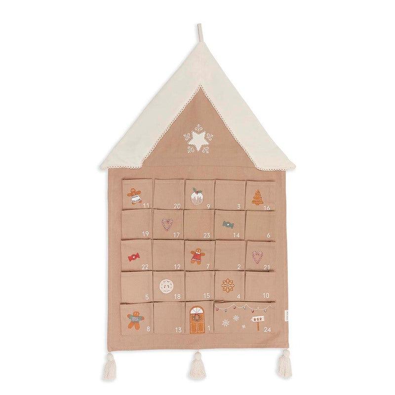 Re-Usable Christmas Advent Calendar - Gingerbread House - Delivery October