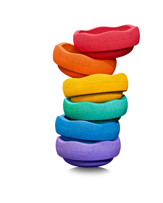 Stapelstein Rainbow Rainbow Stepping Stones - set of 6