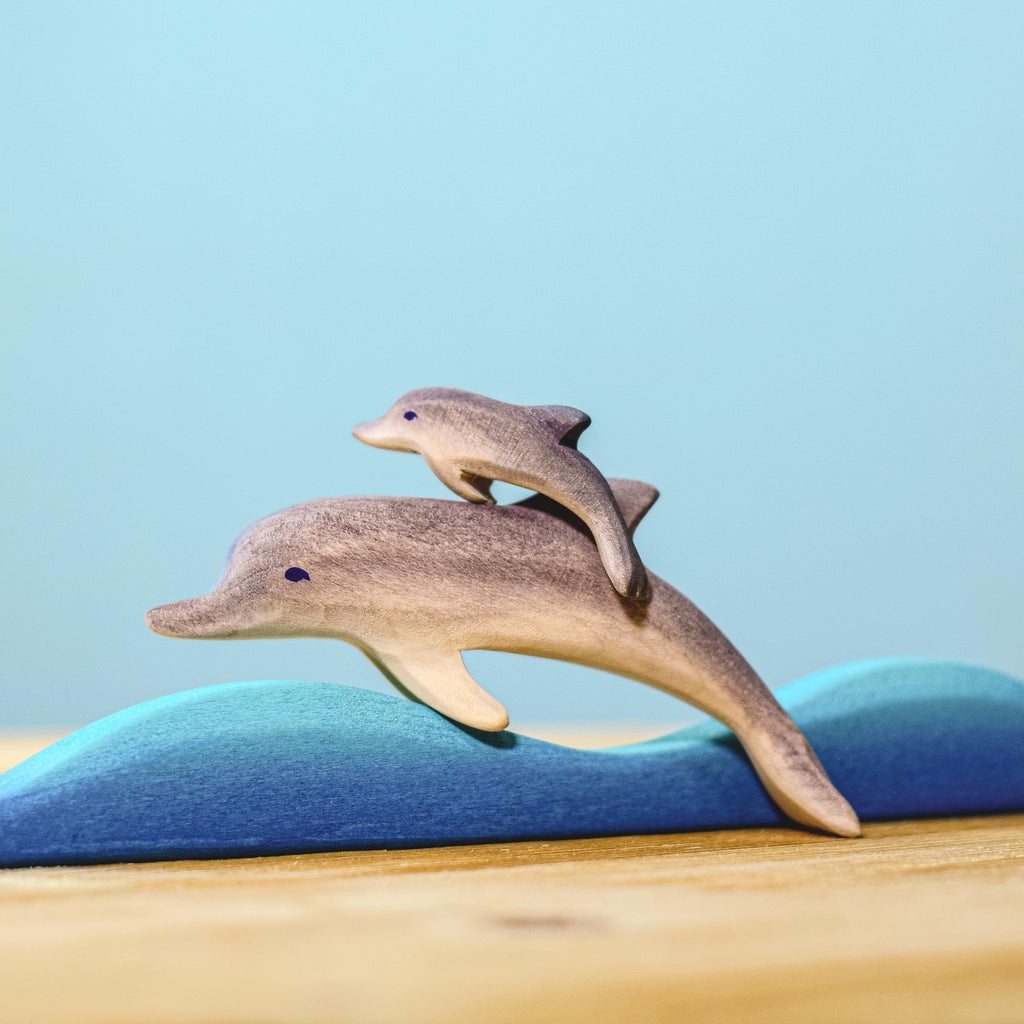 Wooden Dolphin Set