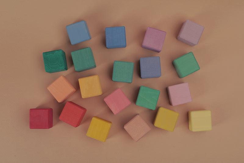 Cubes Building Blocks - Colourful