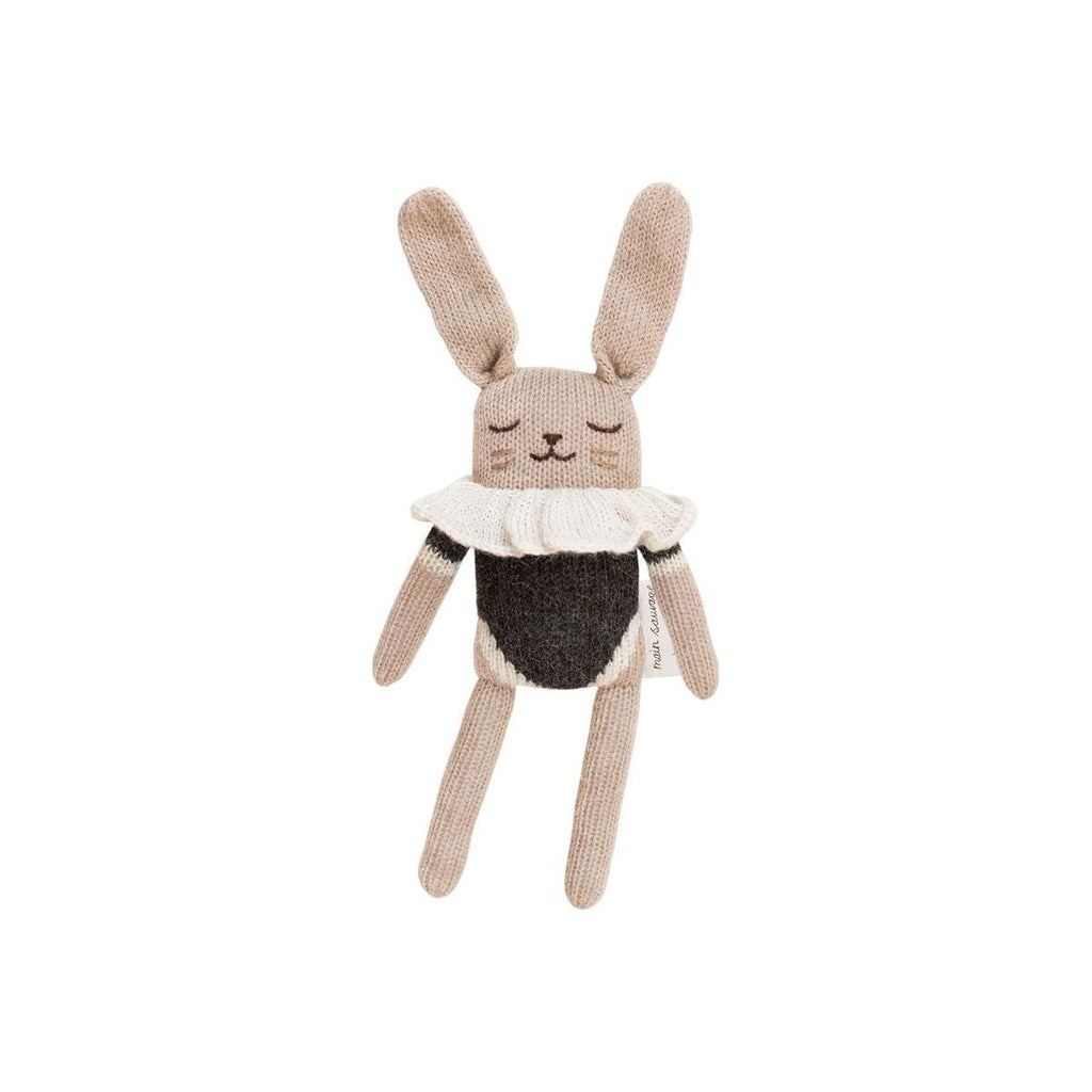 Knitted Bunny - Black Bodysuit