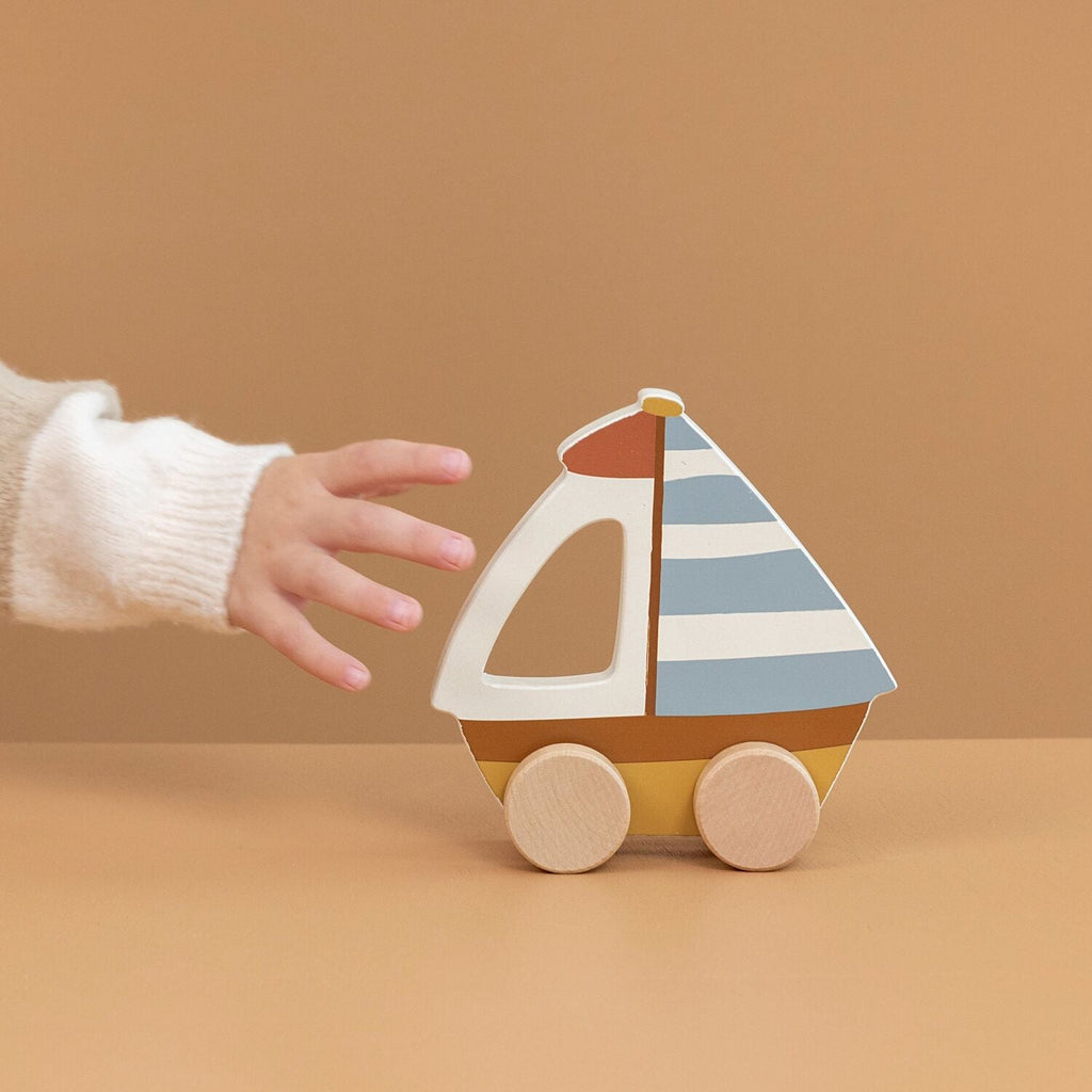 Rolling Sailboat Toy