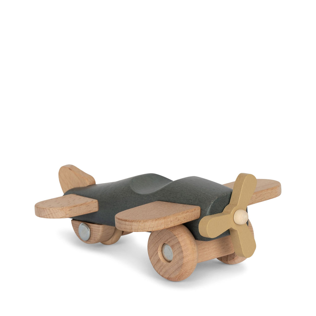 Wooden Airplane Toy - Blue