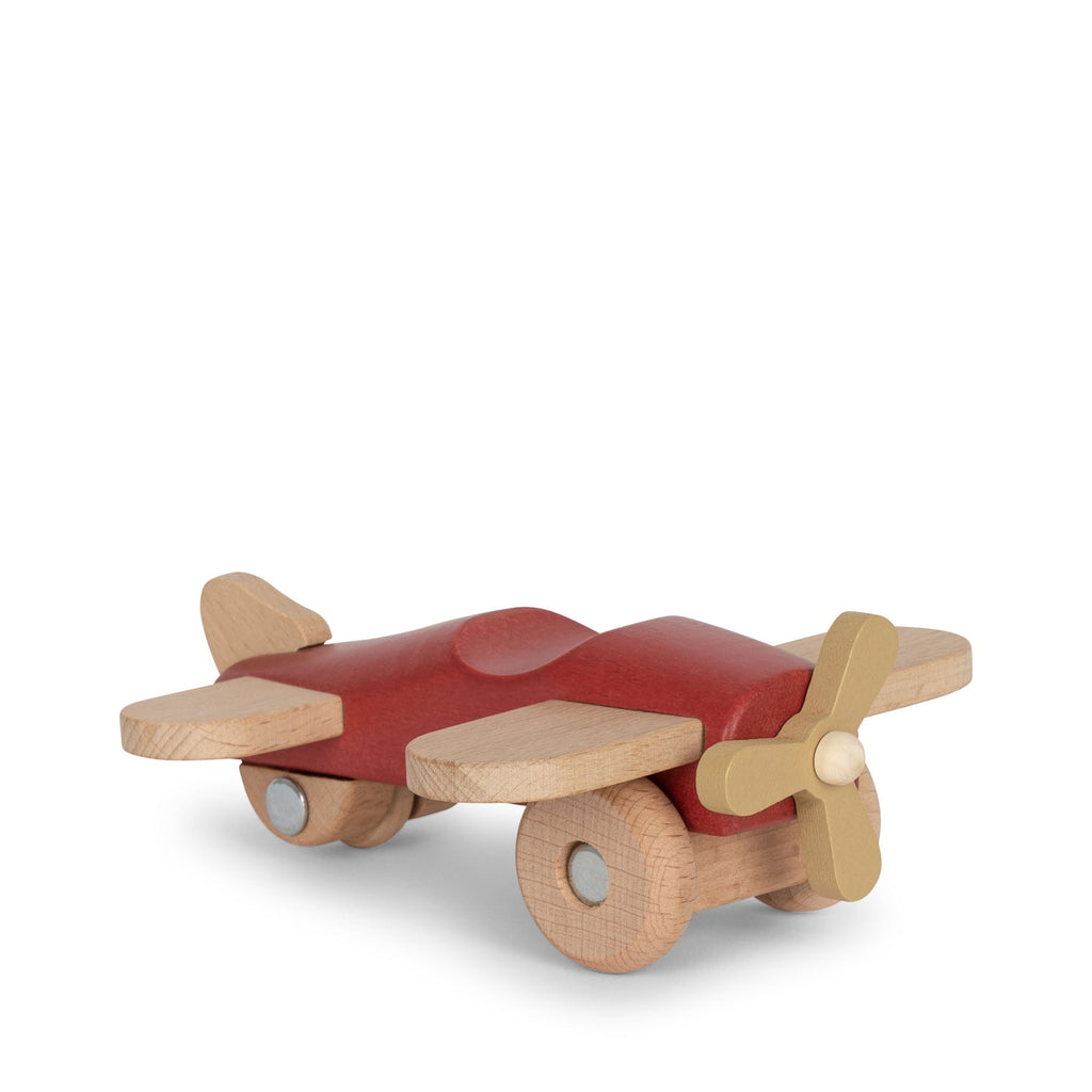 Wooden Airplane Toy - Red
