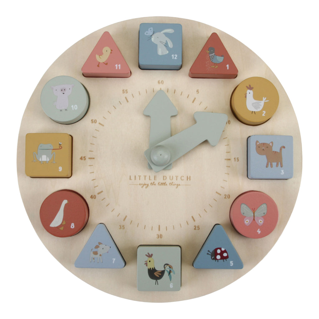 Wooden Puzzle Clock Toy