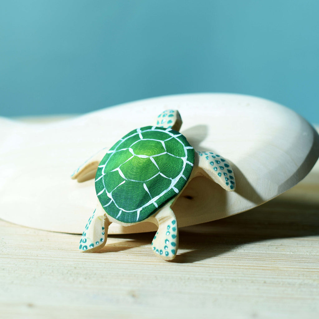 Wooden Turtle (Green)