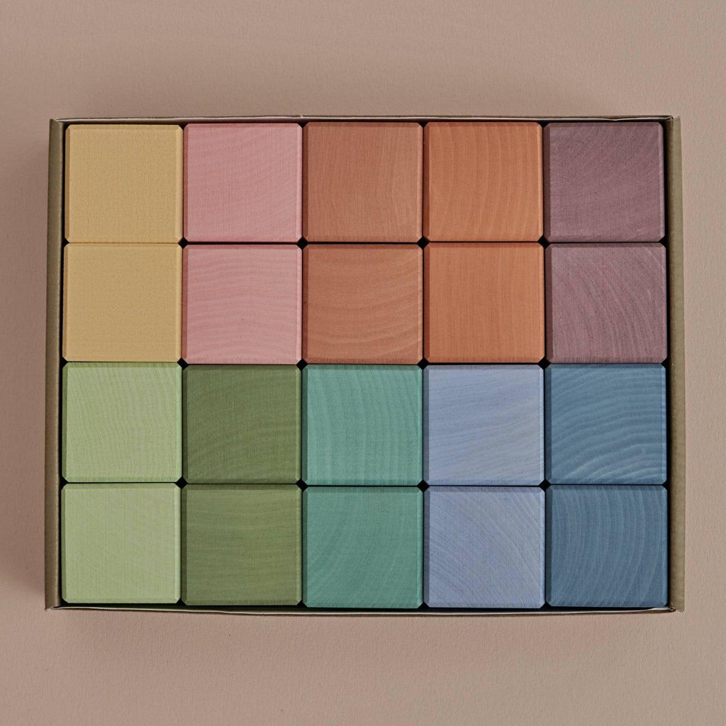 Cubes Building Blocks - Pastel