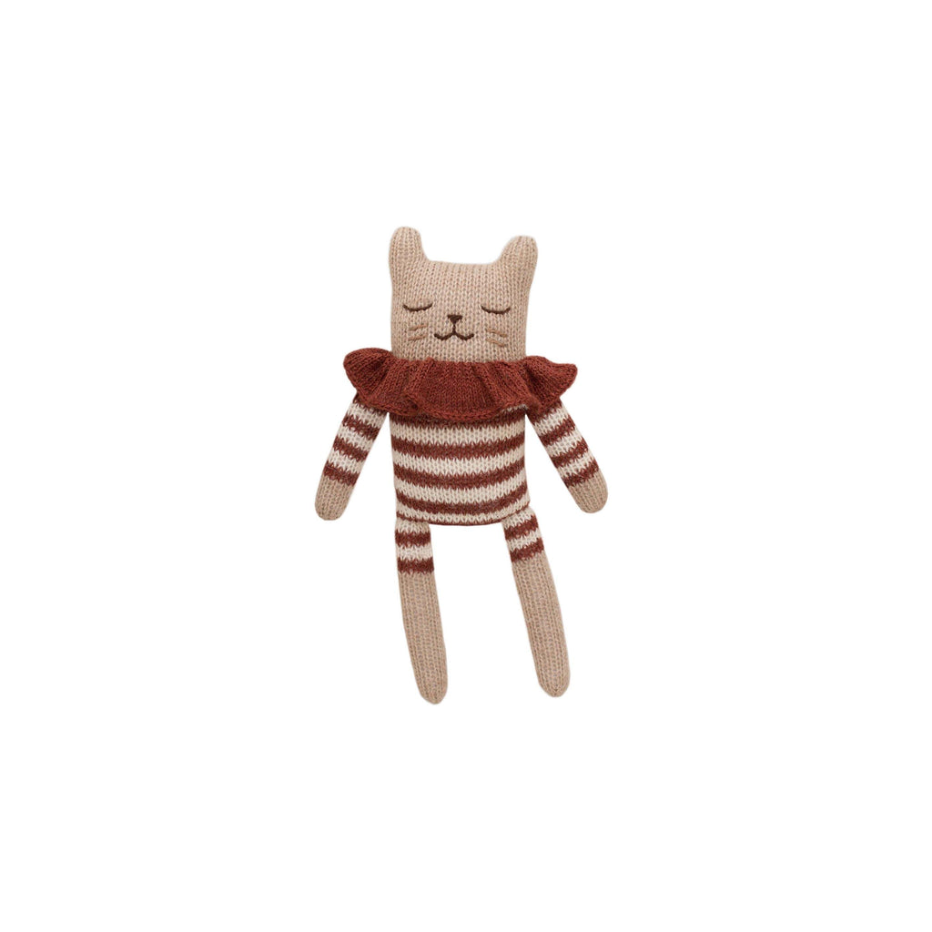 Knitted Kitten Teddy - Sienna Stripes